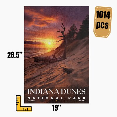 Indiana Dunes National Park Jigsaw Puzzle, Family Game, Holiday Gift | S10 - image5